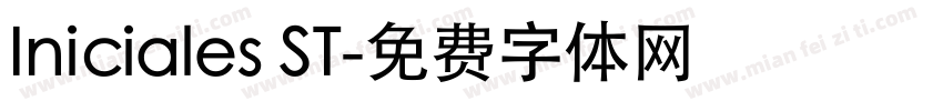 Iniciales ST字体转换